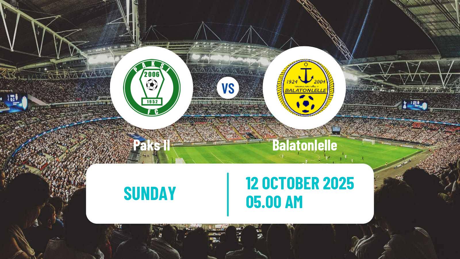 Soccer Hungarian NB III Southwest Paks II - Balatonlelle