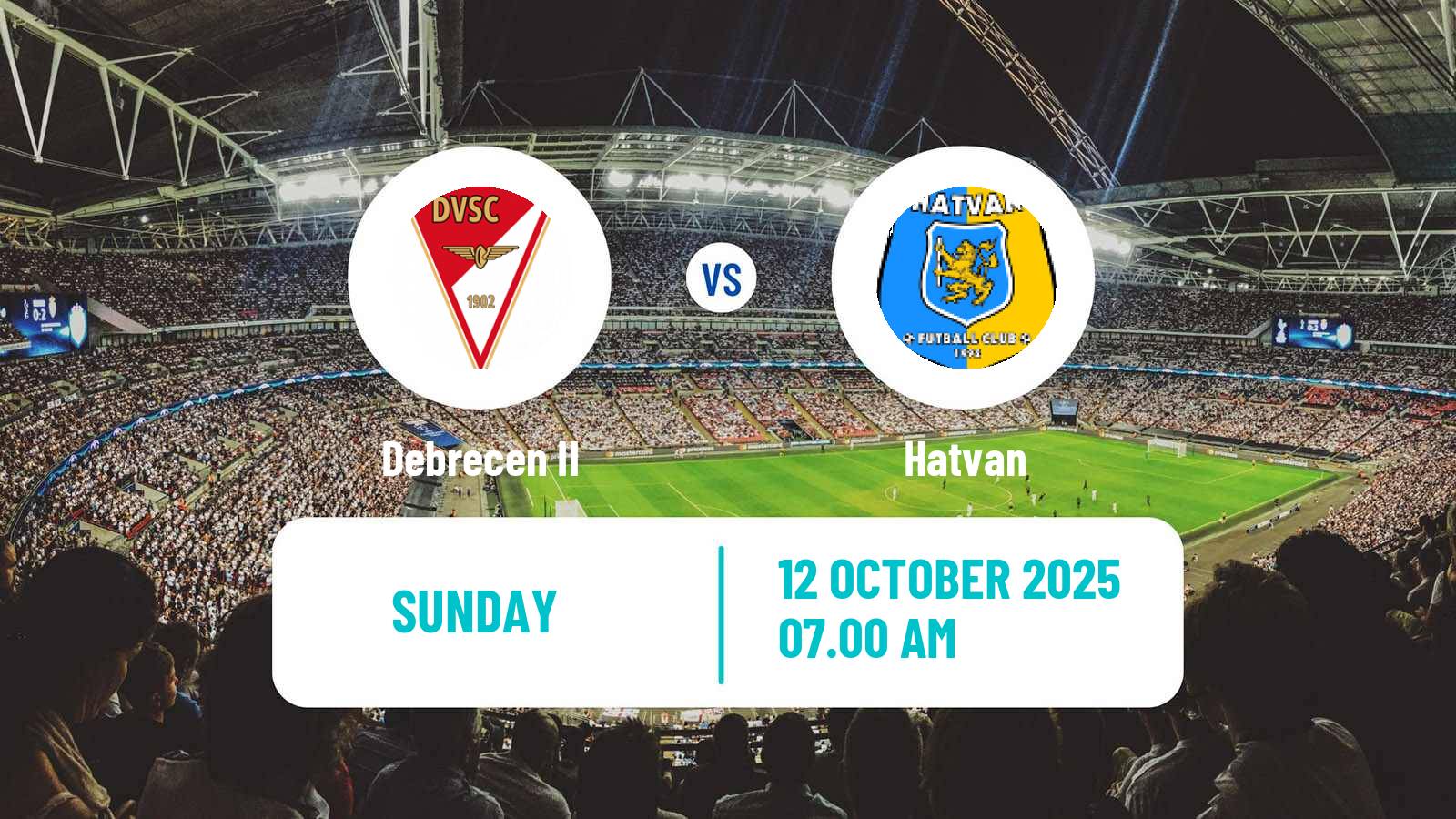 Soccer Hungarian NB III Northeast Debrecen II - Hatvan