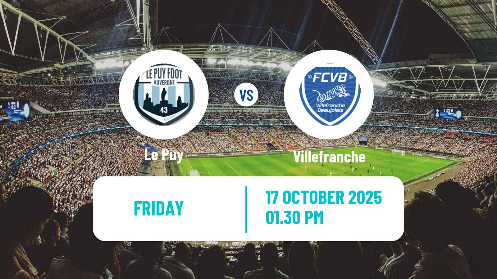Soccer French National League Le Puy - Villefranche
