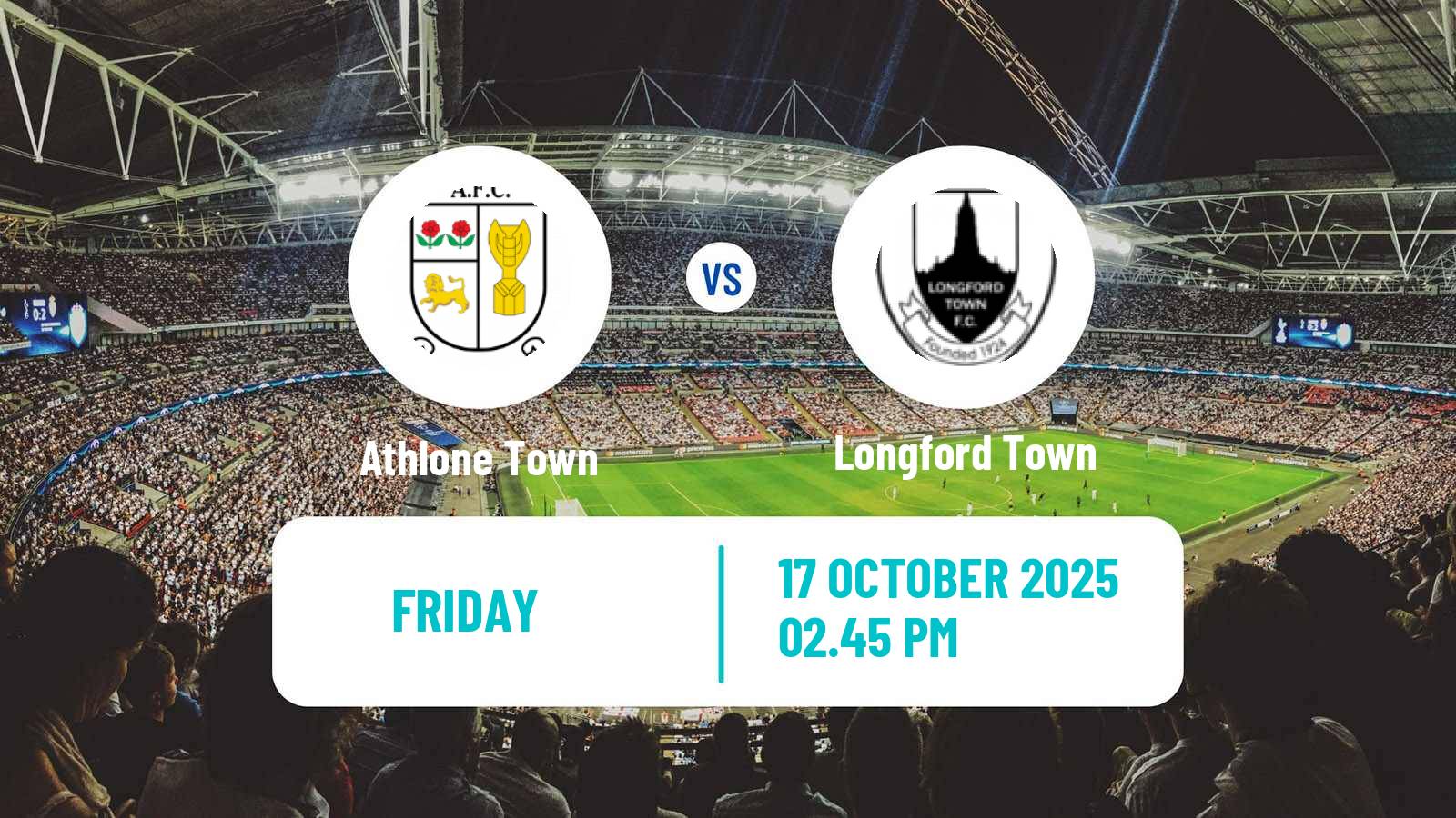 Soccer Irish Division 1 Athlone Town - Longford Town