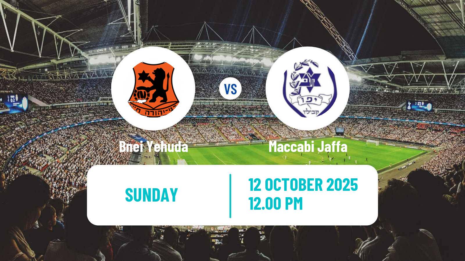Soccer Israeli Liga Leumit Bnei Yehuda - Maccabi Jaffa