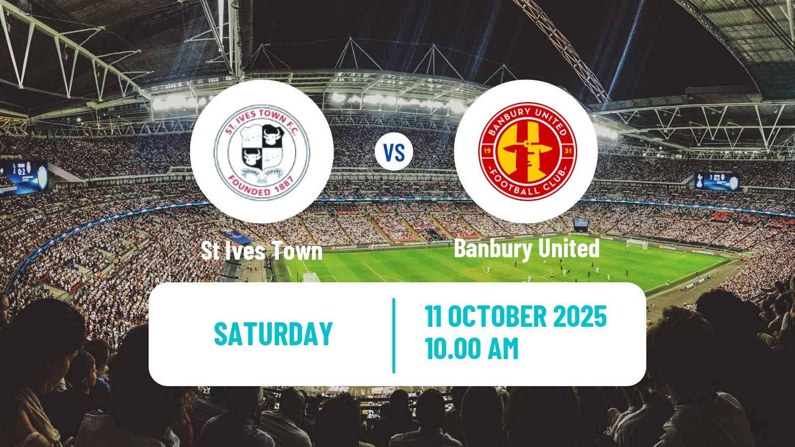 Soccer English Southern League Central Division St Ives Town - Banbury United