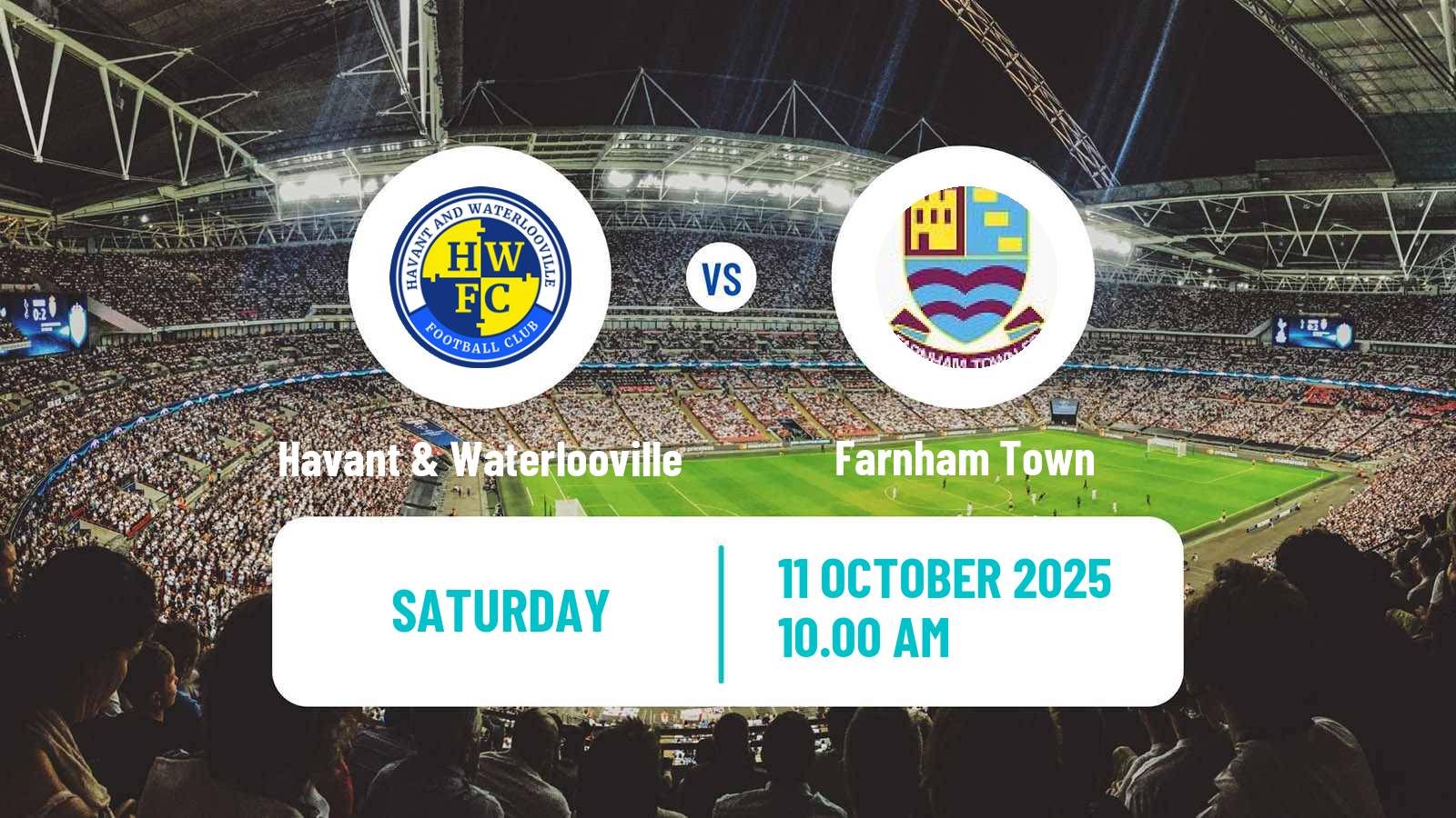 Soccer English Southern League South Division Havant & Waterlooville - Farnham Town
