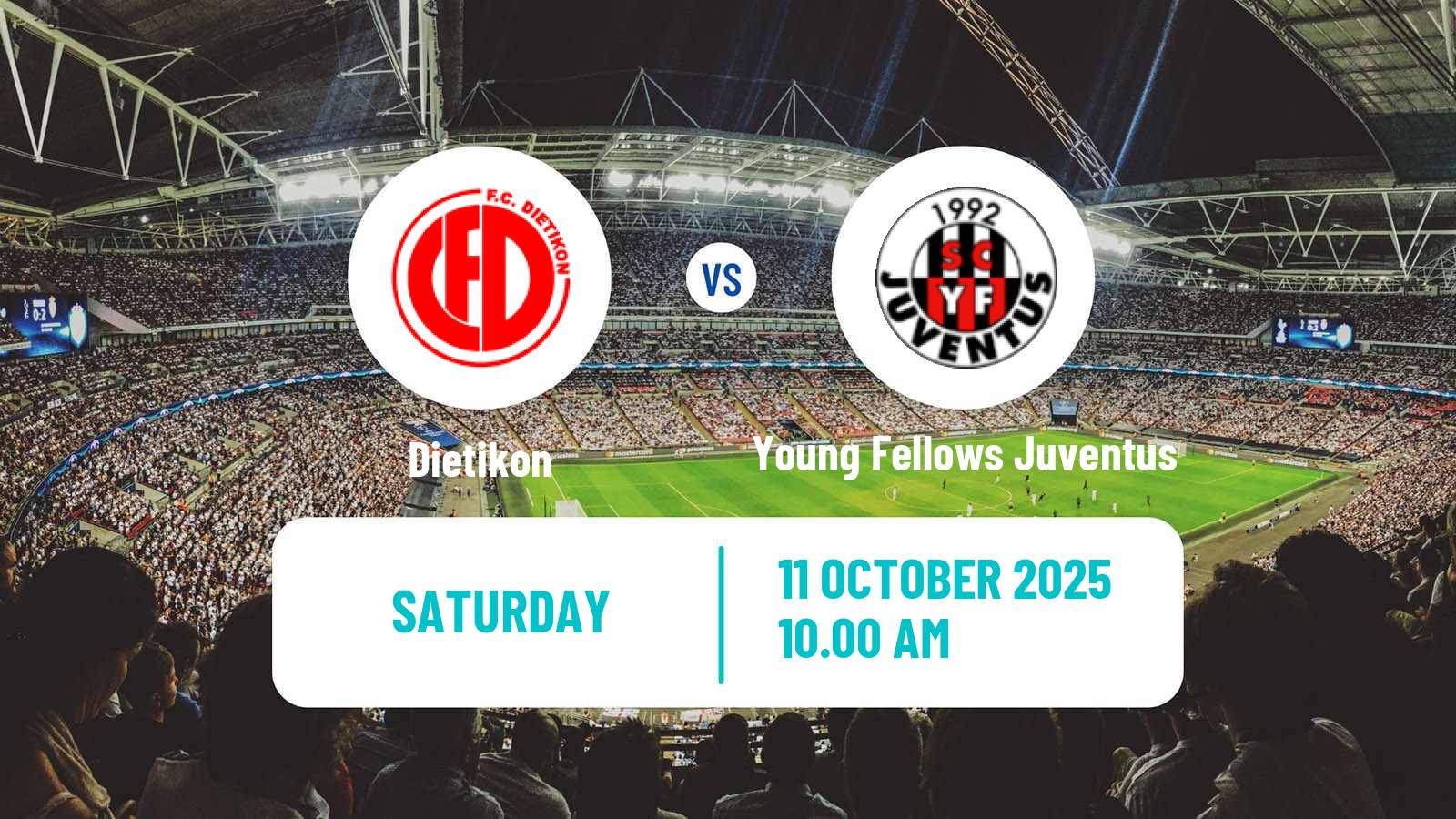 Soccer Swiss 1 Liga Classic Group 3 Dietikon - Young Fellows Juventus