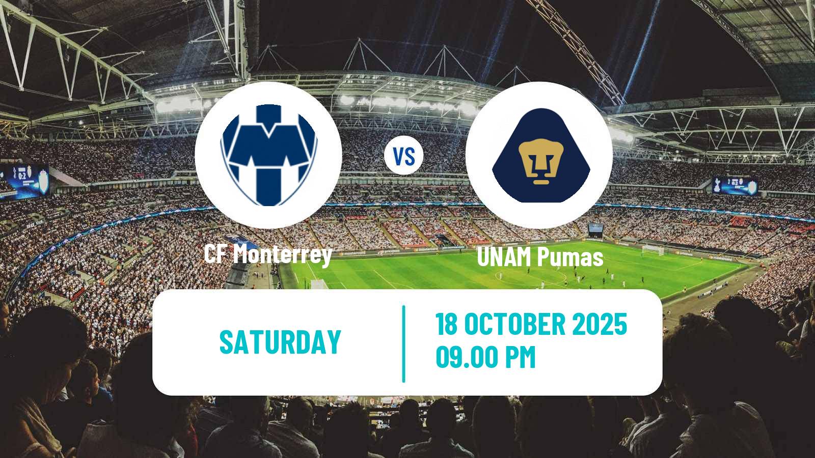 Soccer Mexican Liga MX Monterrey - UNAM