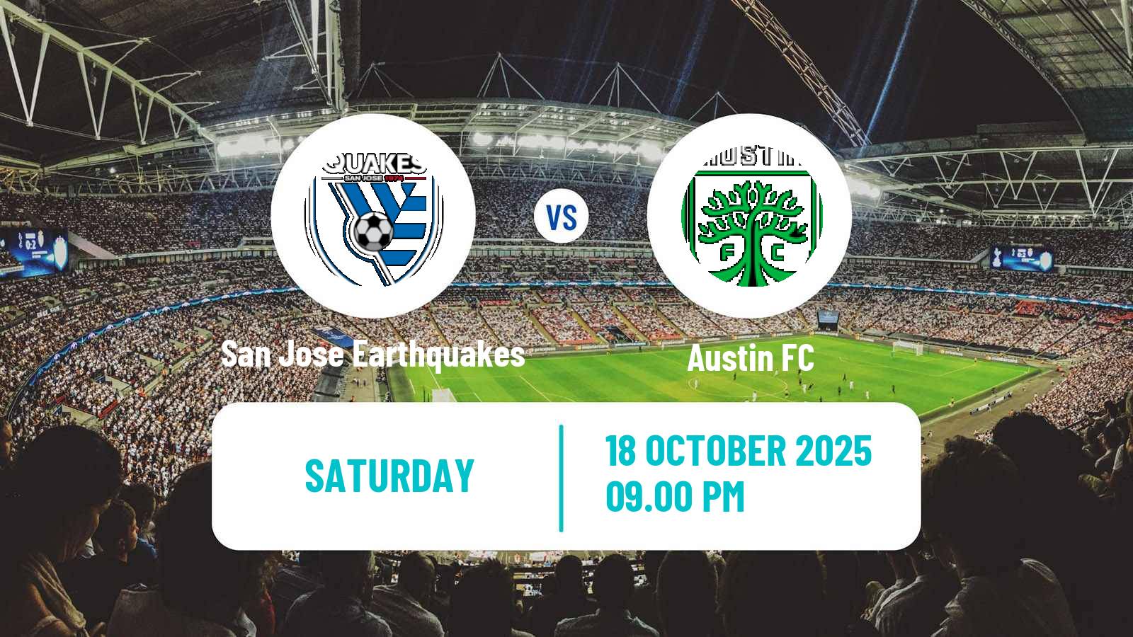 Soccer MLS San Jose Earthquakes - Austin FC