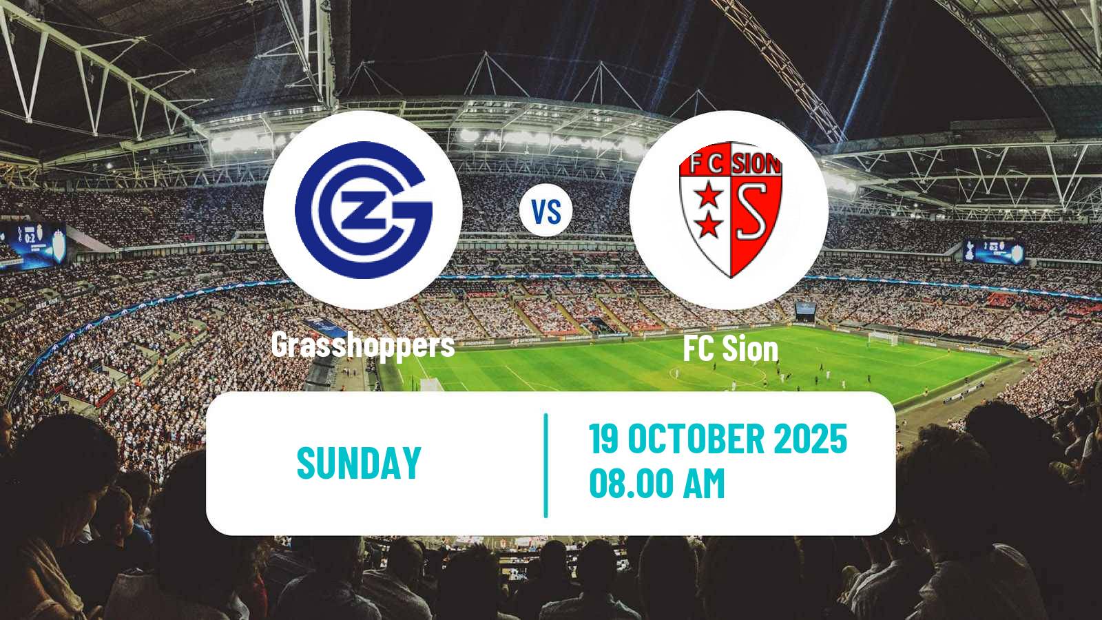 Soccer Swiss Super League Grasshoppers - Sion