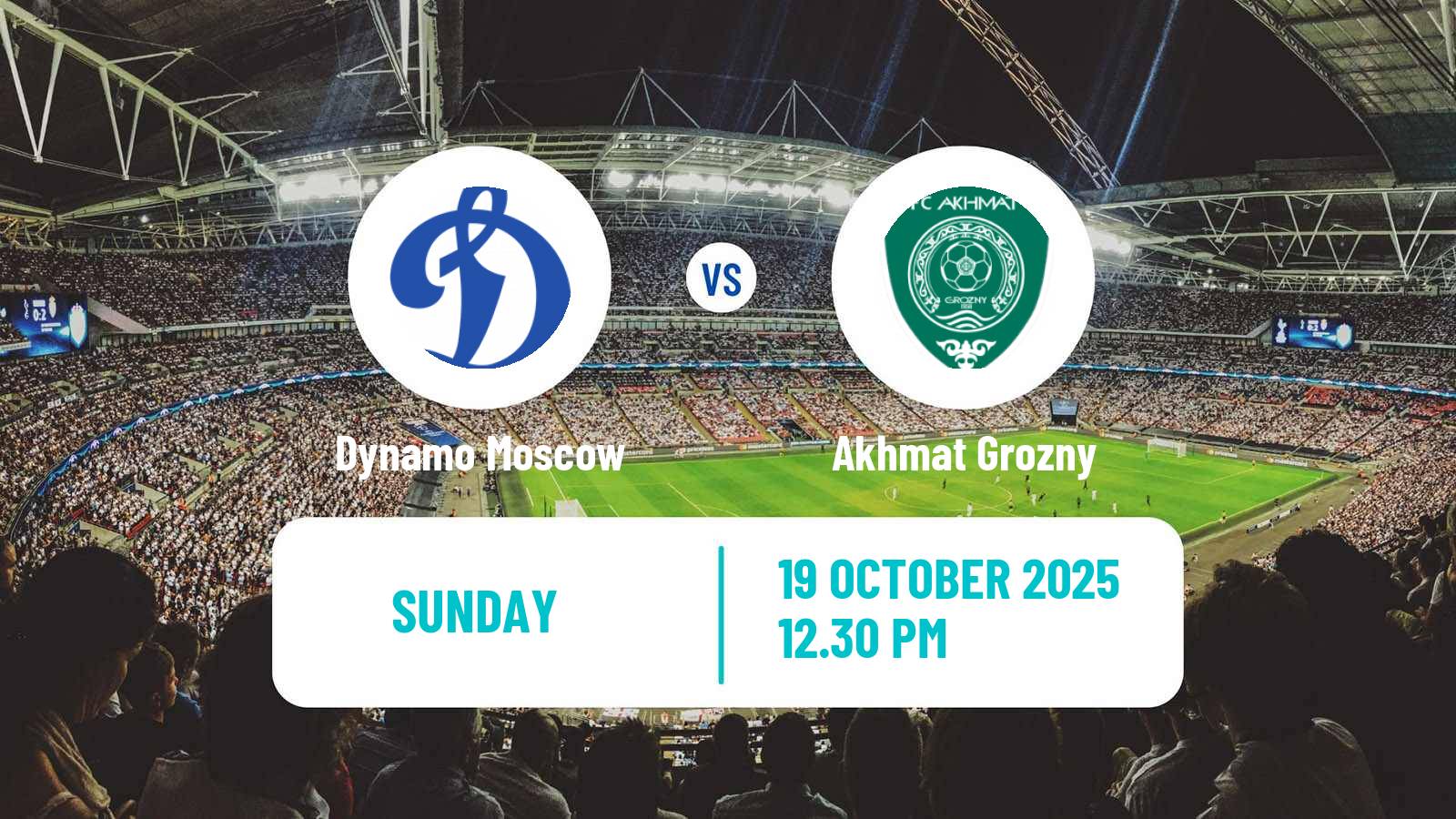 Soccer Russian Premier League Dynamo Moscow - Akhmat Grozny