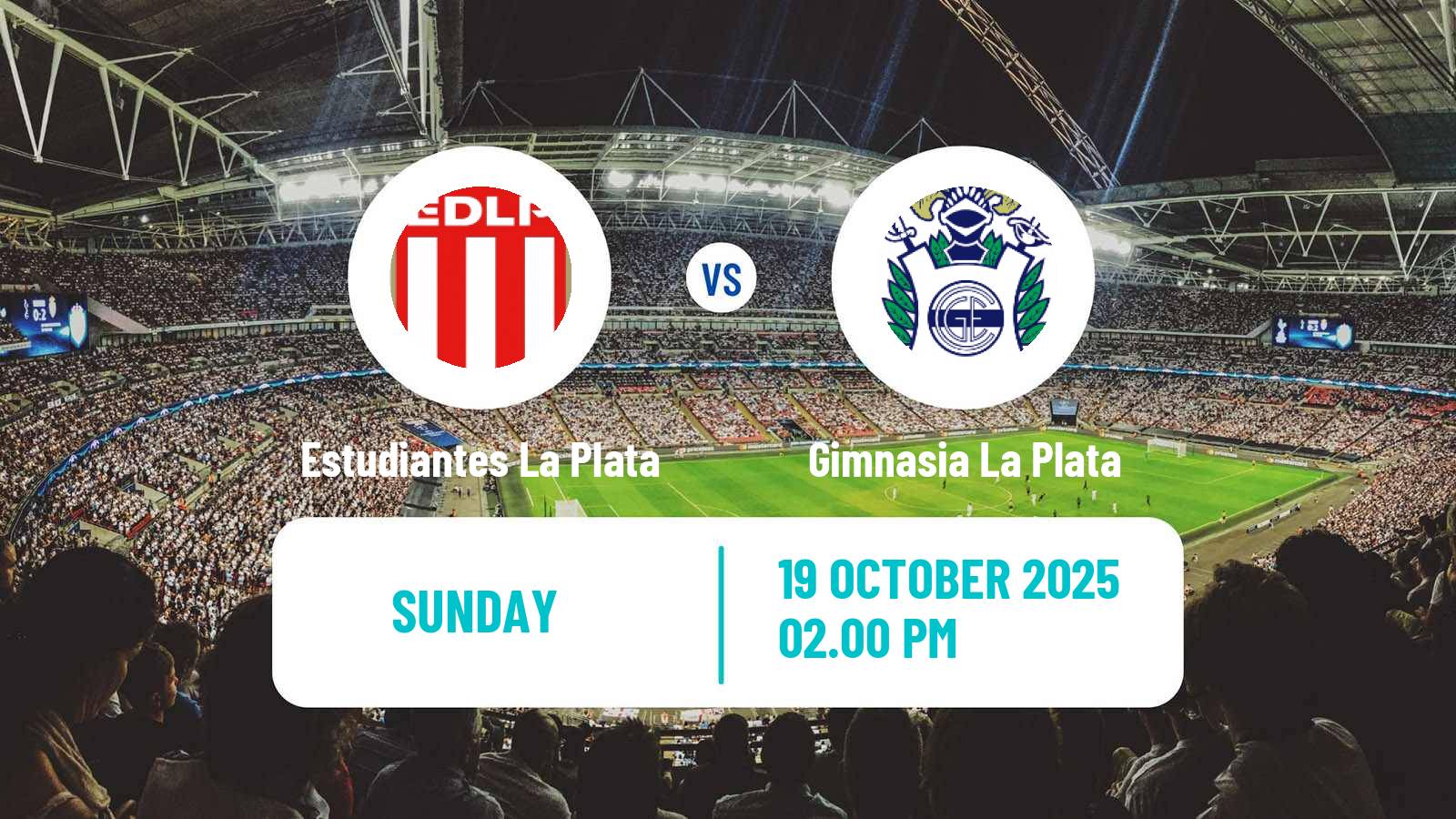 Soccer Argentinian Liga Profesional Estudiantes La Plata - Gimnasia La Plata