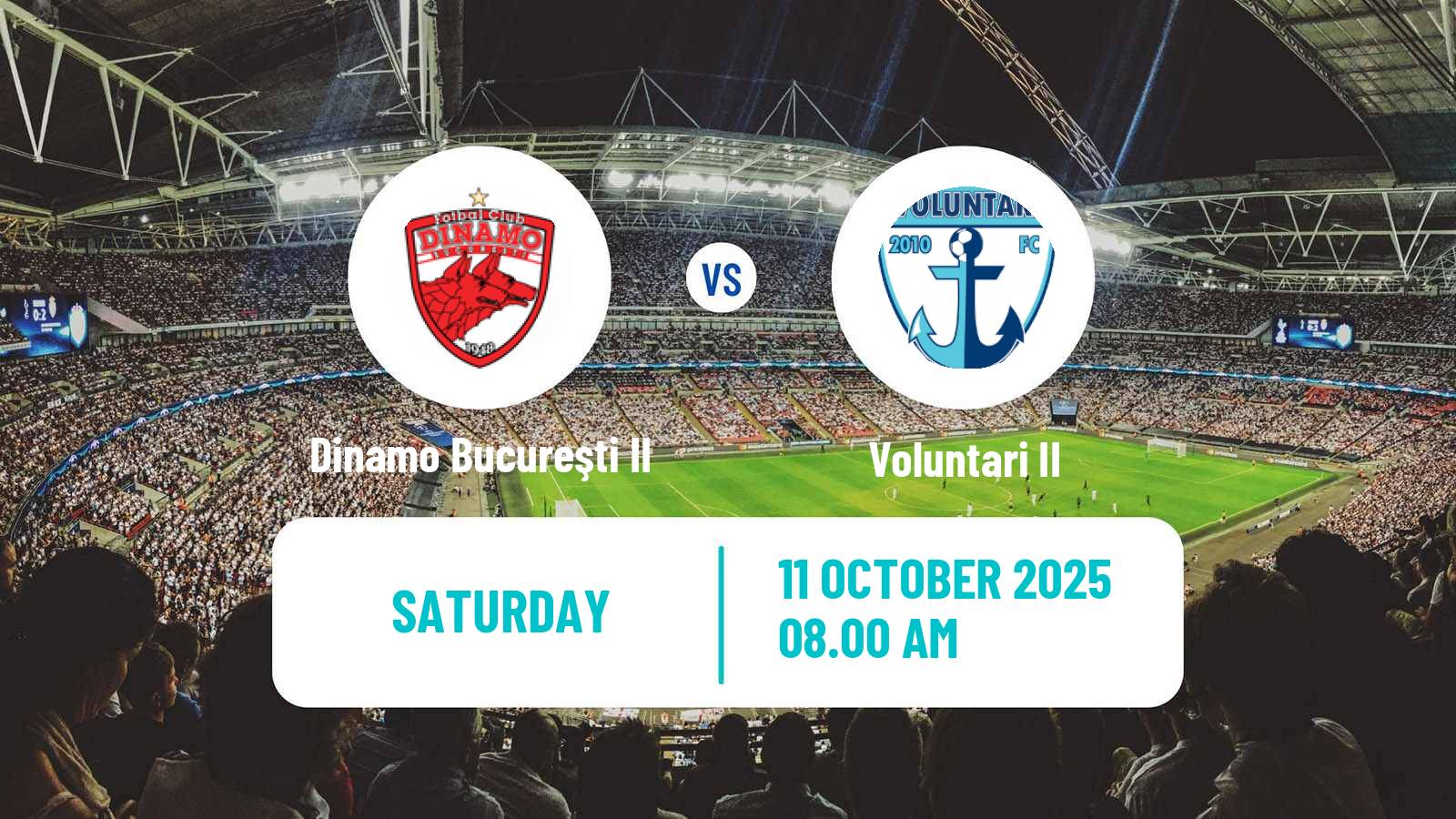 Soccer Romanian Liga 3 - Seria 3 Dinamo Bucureşti II - Voluntari II