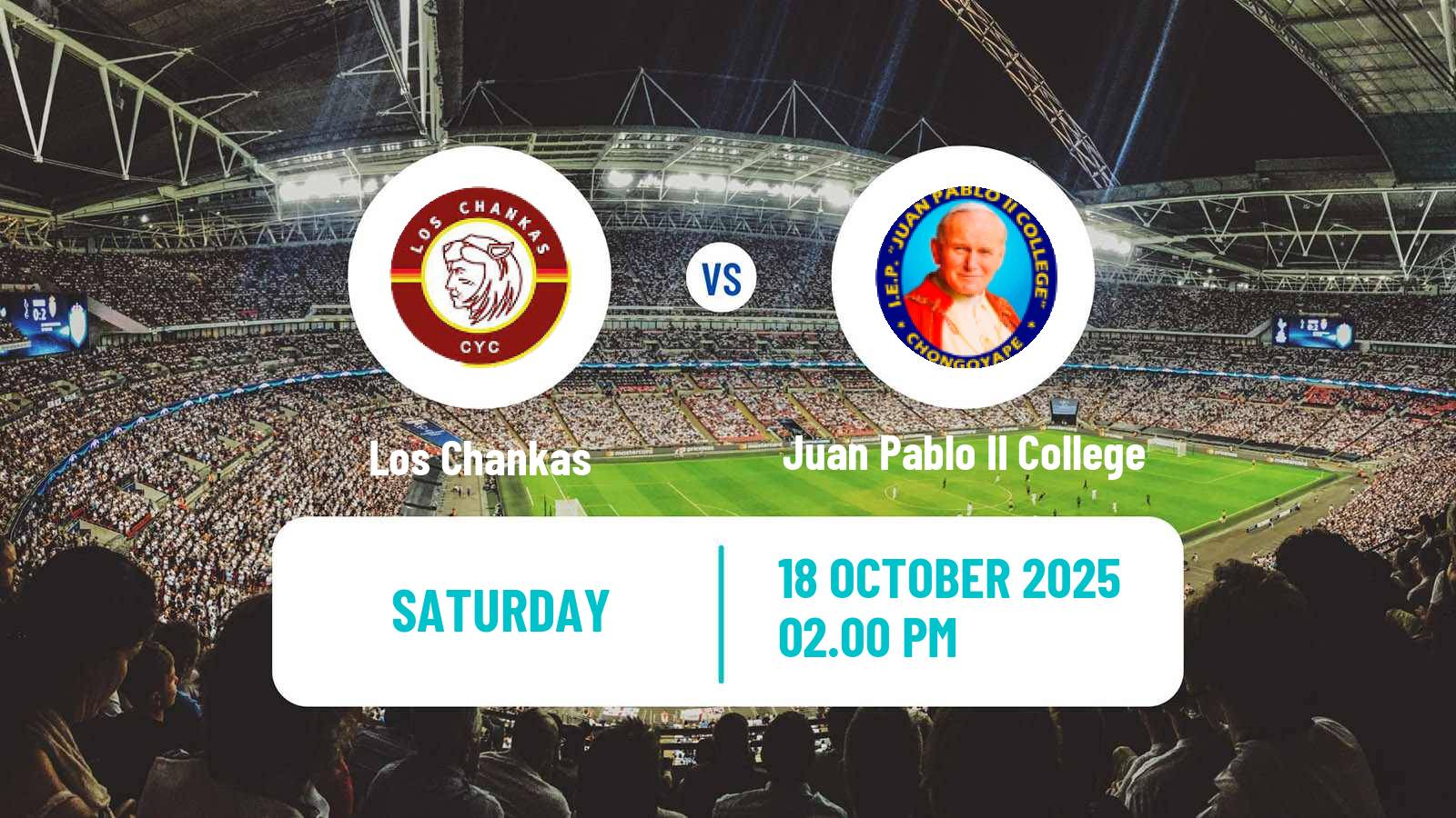 Soccer Peruvian Liga 1 Los Chankas - Juan Pablo II College