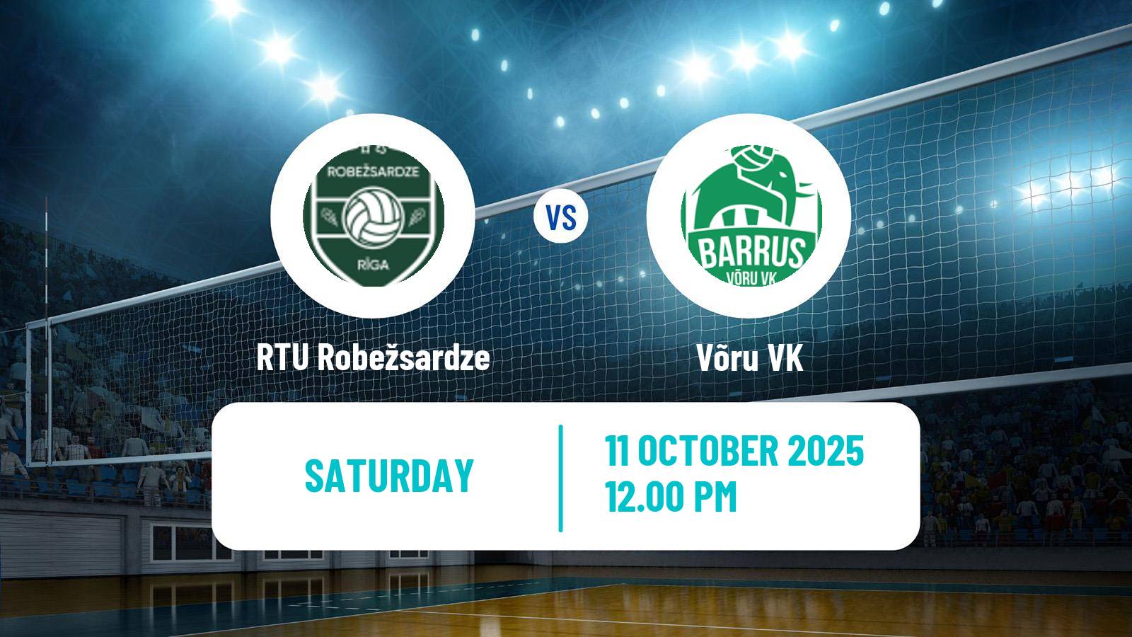 Volleyball Baltic League Volleyball RTU Robežsardze - Võru