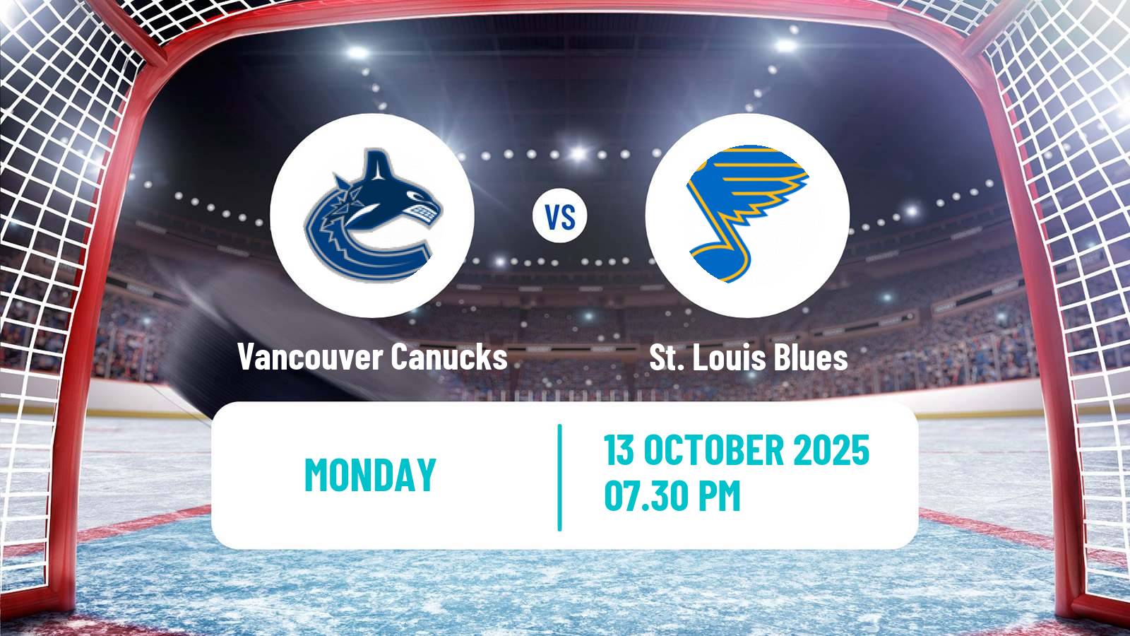Hockey NHL Vancouver Canucks - St. Louis Blues