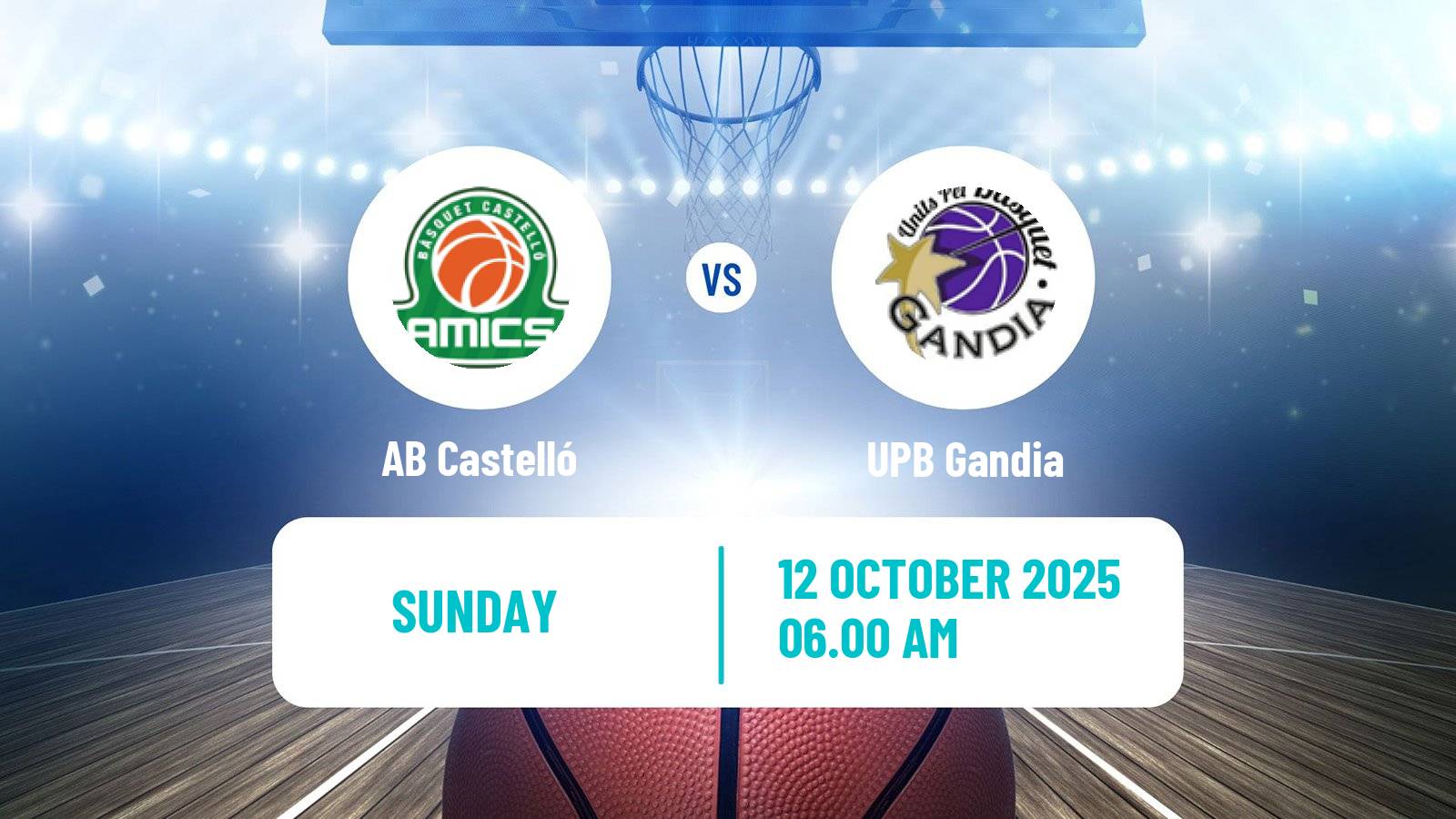 Basketball Spanish LEB Plata Castelló - Gandia