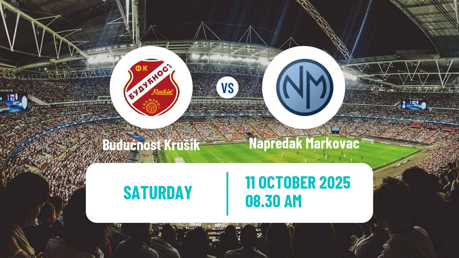 Soccer Serbian Srpska Liga - West Budućnost Krušik - Napredak Markovac
