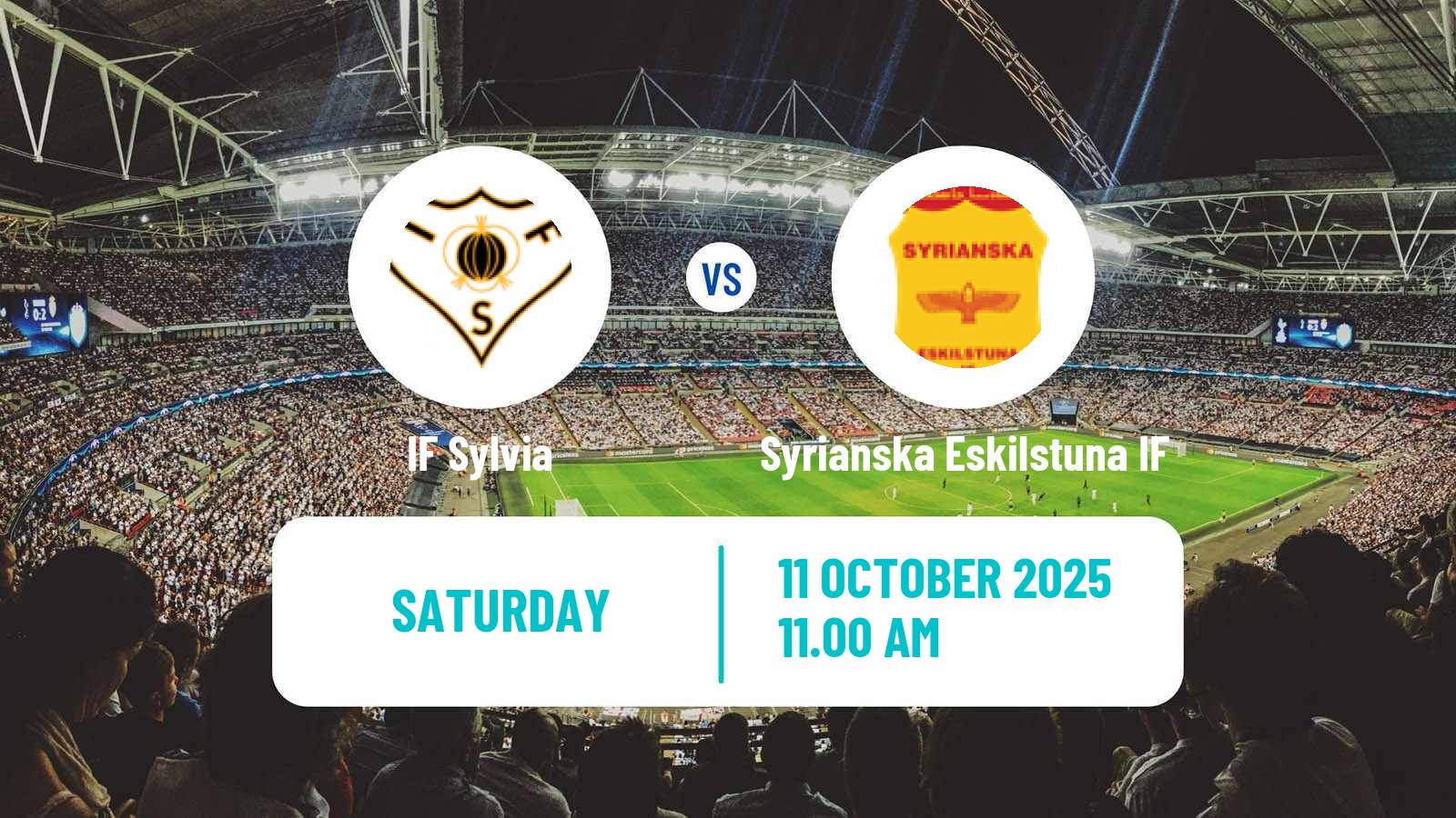 Soccer Swedish Division 2 - Södra Svealand Sylvia - Syrianska Eskilstuna IF