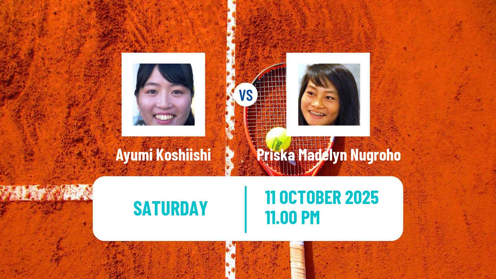 Tennis Jinan Challenger Women Ayumi Koshiishi - Priska Madelyn Nugroho