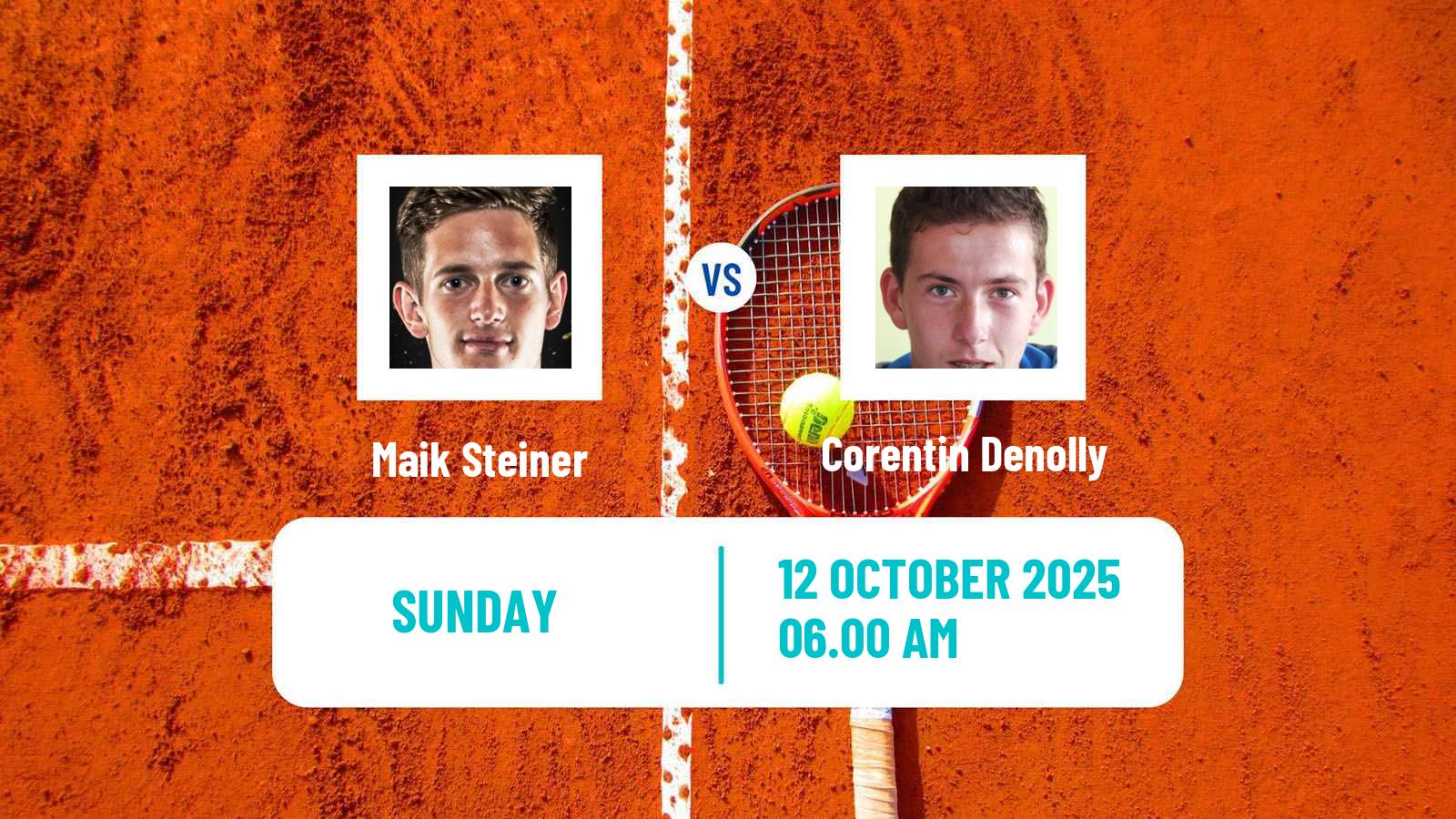 Tennis ITF M25 Kigali Men Maik Steiner - Corentin Denolly
