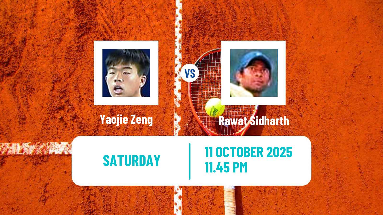 Tennis Shenzhen 4 Challenger Men Yaojie Zeng - Rawat Sidharth