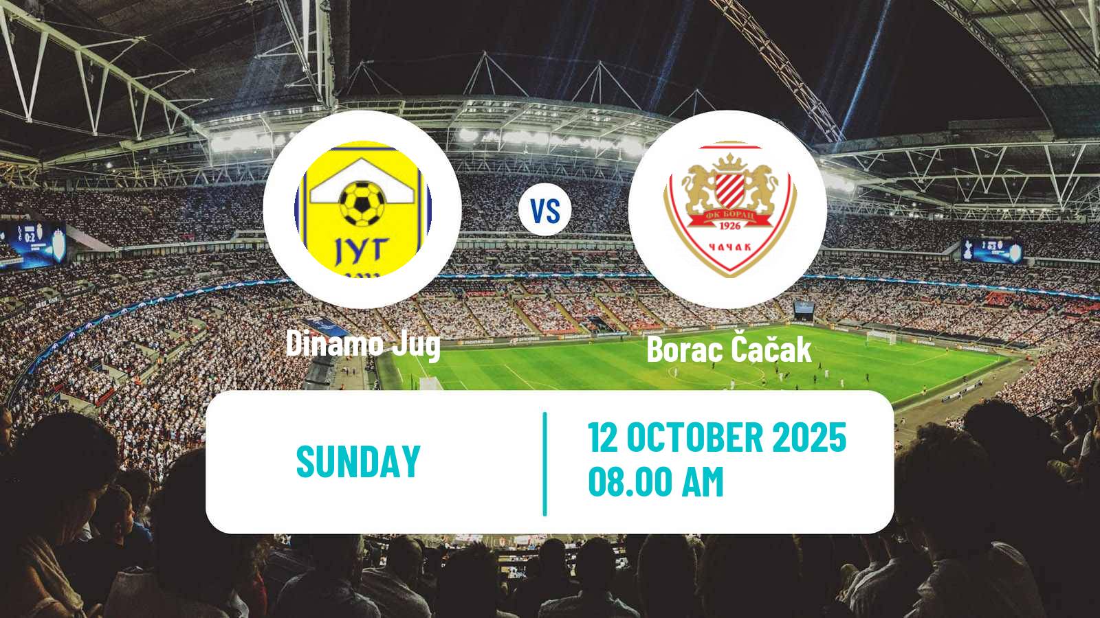 Soccer Serbian Prva Liga Dinamo Jug - Borac Čačak