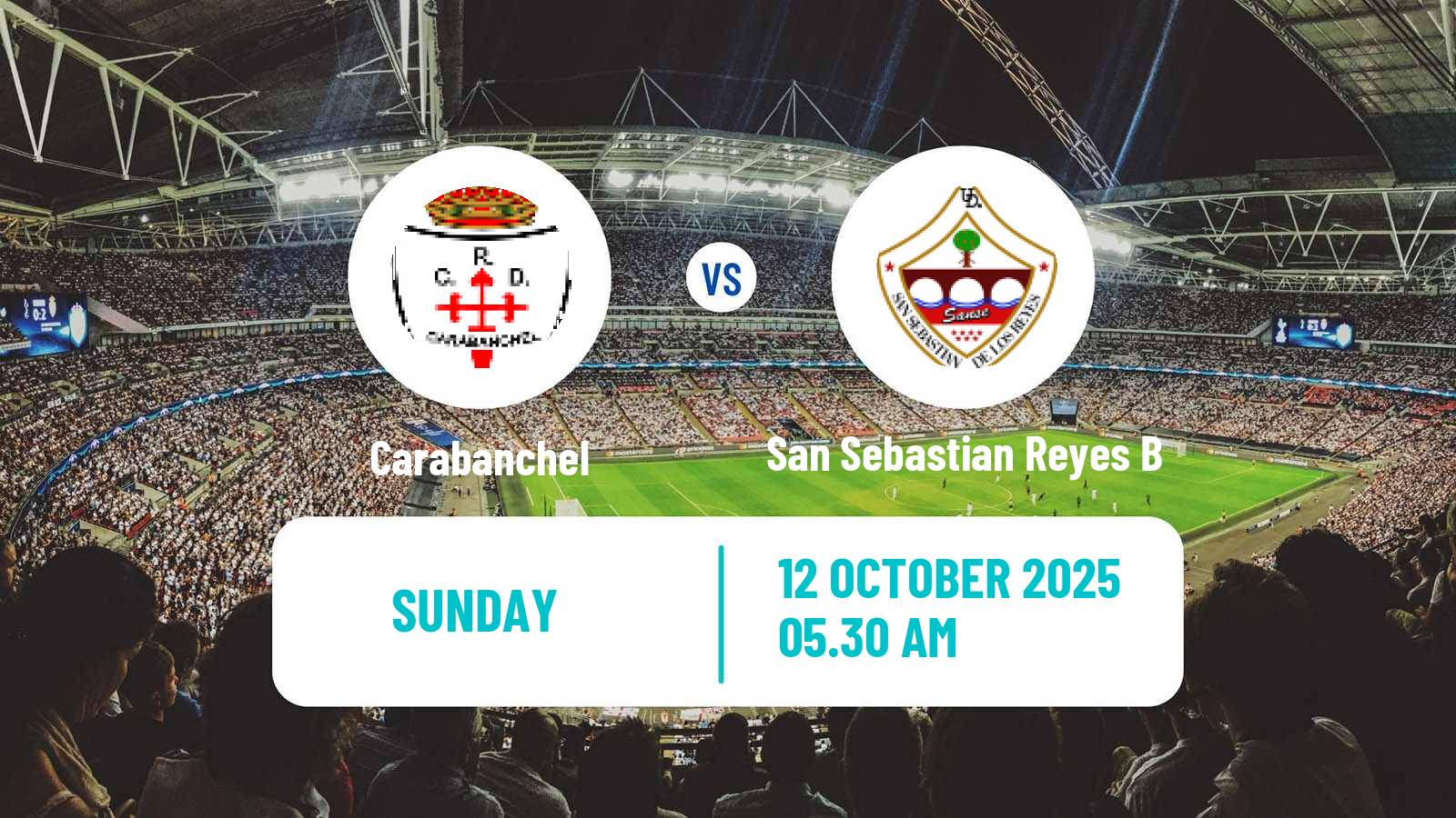 Soccer Spanish Tercera RFEF - Group 7 Carabanchel - San Sebastian Reyes B