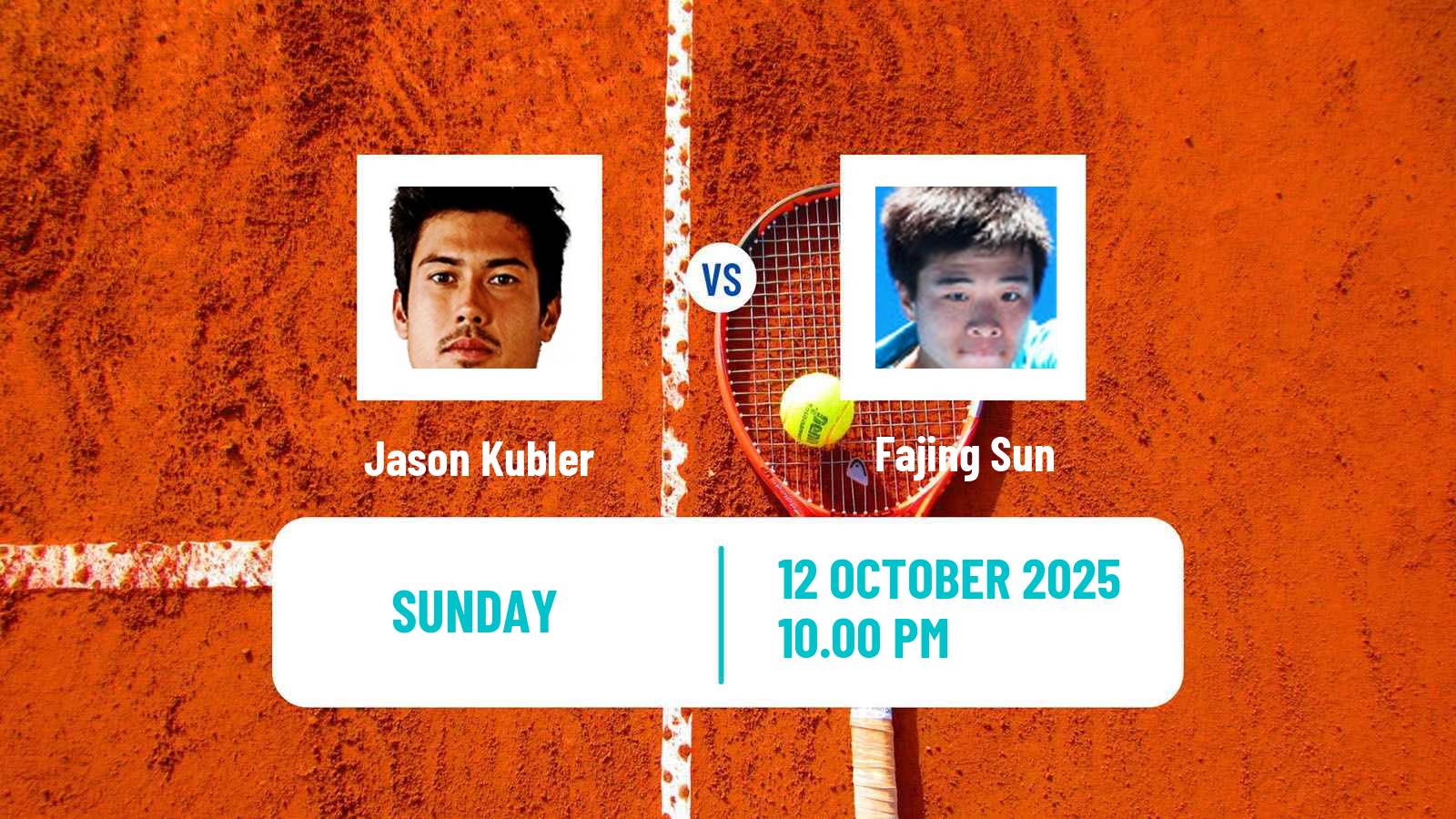 Tennis Shenzhen 4 Challenger Men Jason Kubler - Fajing Sun