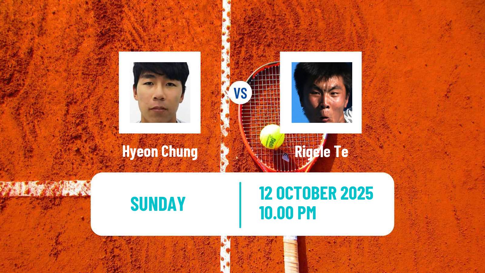 Tennis Shenzhen 4 Challenger Men Hyeon Chung - Rigele Te