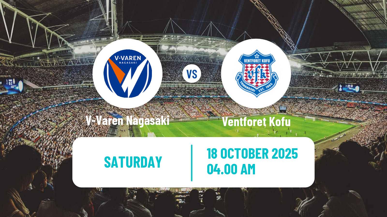 Soccer Japan J2 League V-Varen Nagasaki - Ventforet Kofu