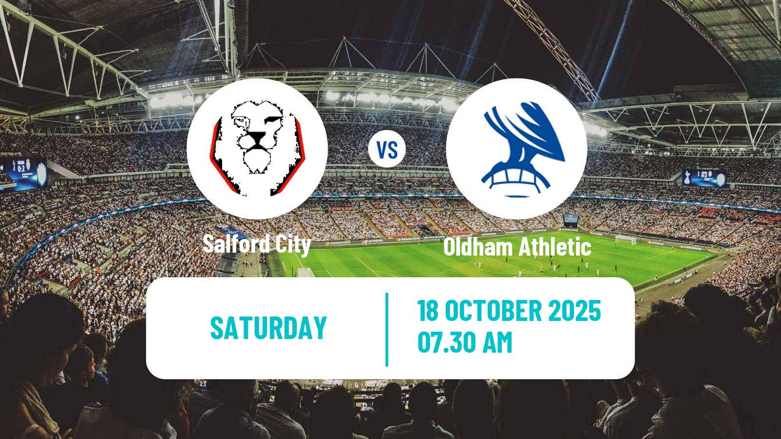 Soccer English League Two Salford City - Oldham Athletic