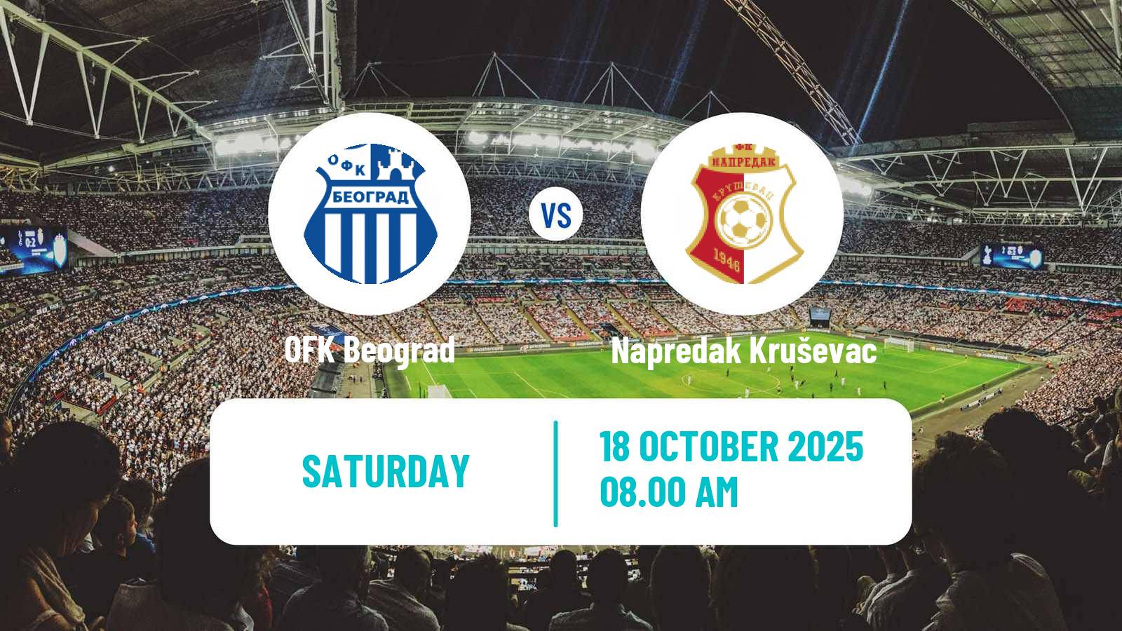 Soccer Serbian Superliga OFK Beograd - Napredak Kruševac
