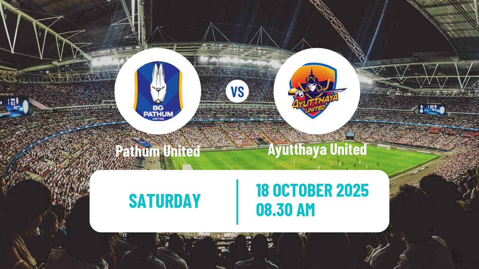Soccer Thai League 1 Pathum United - Ayutthaya United