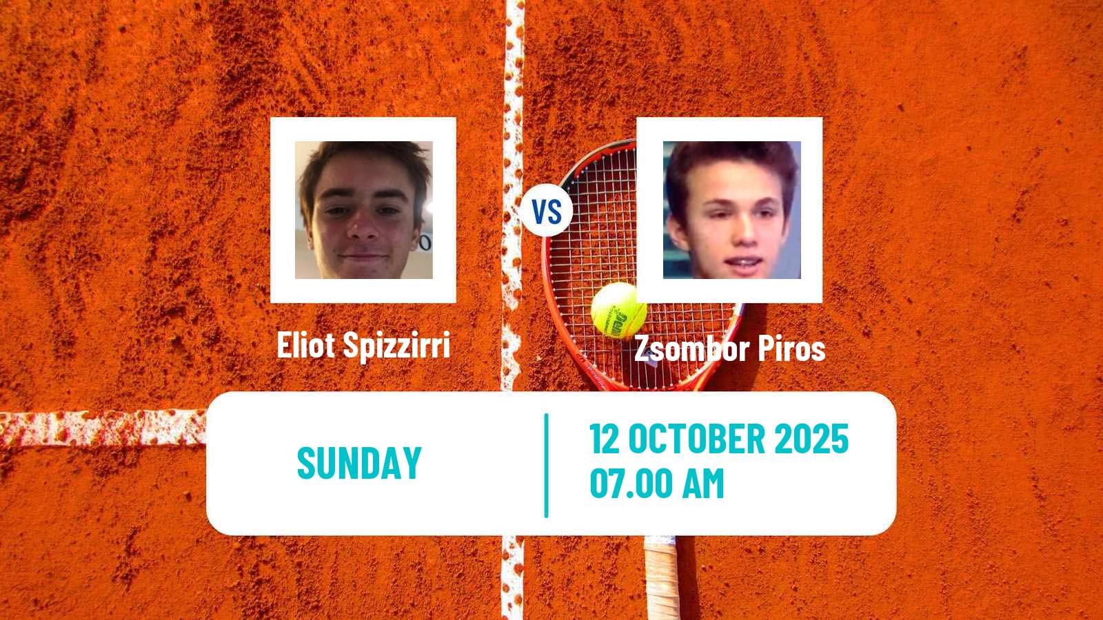 Tennis ATP Brussels Eliot Spizzirri - Zsombor Piros