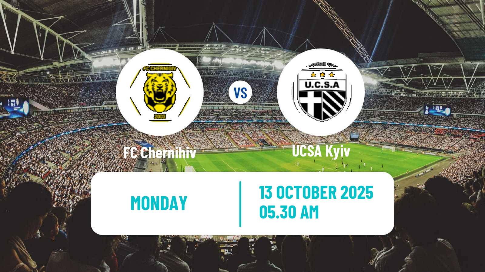 Soccer Ukrainian Persha Liga Chernihiv - UCSA