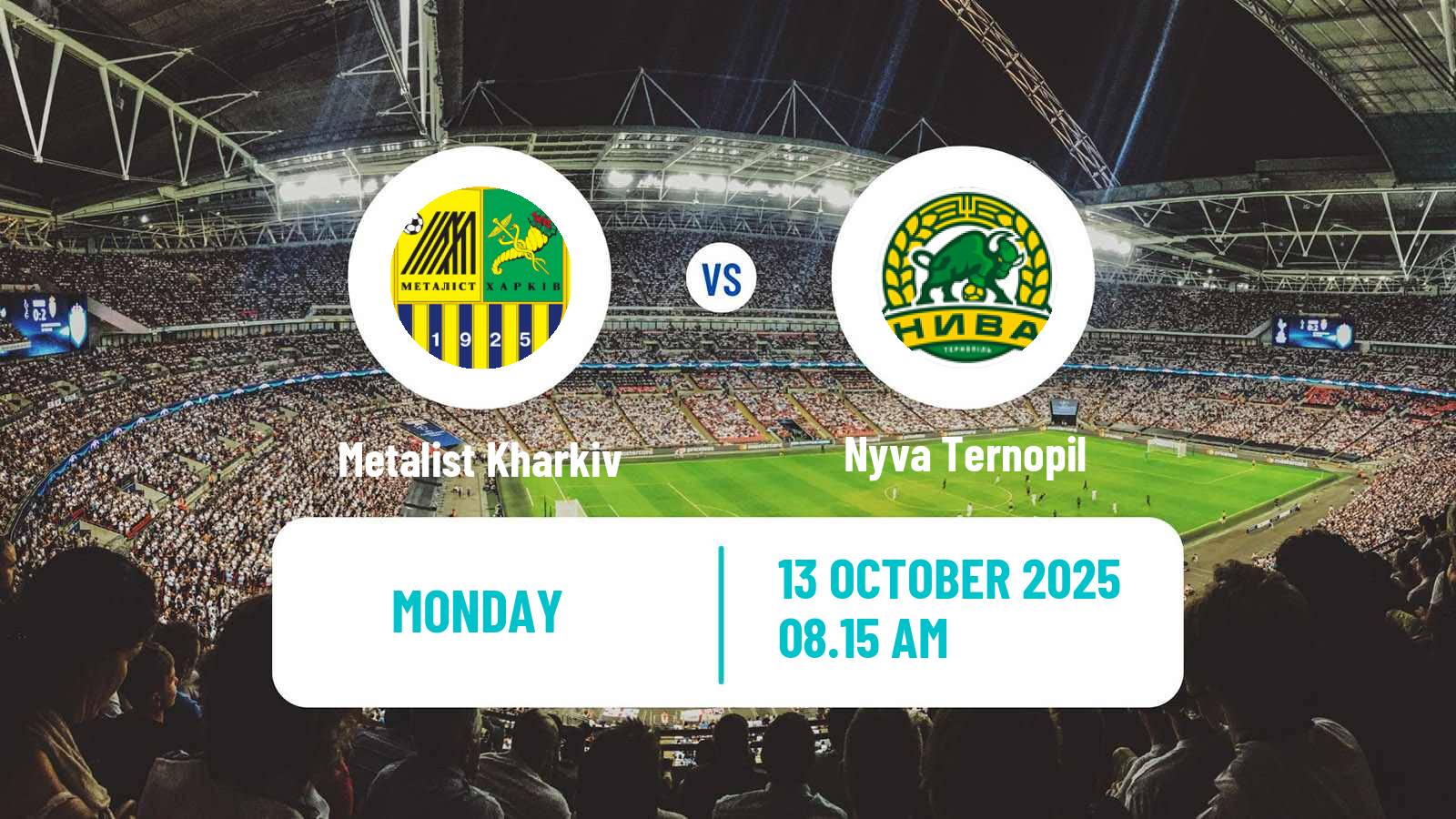 Soccer Ukrainian Persha Liga Metalist Kharkiv - Nyva Ternopil
