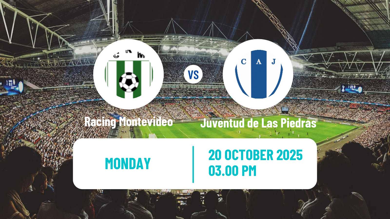 Soccer Uruguayan Primera Division Racing Montevideo - Juventud de Las Piedras