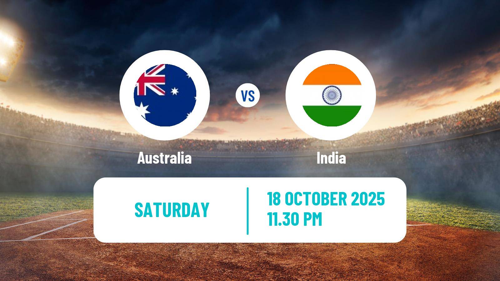 Cricket One Day International Australia - India
