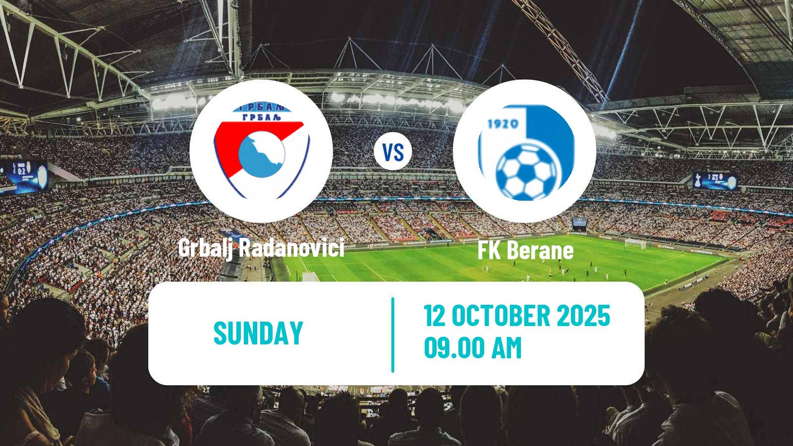 Soccer Montenegrin Druga Liga Grbalj Radanovici - Berane