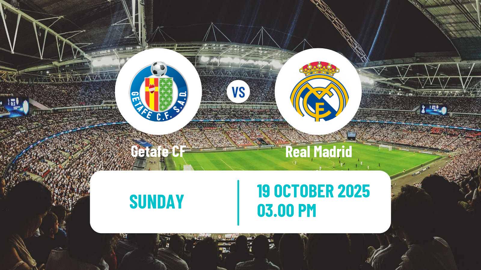 Soccer Spanish LaLiga Getafe - Real Madrid