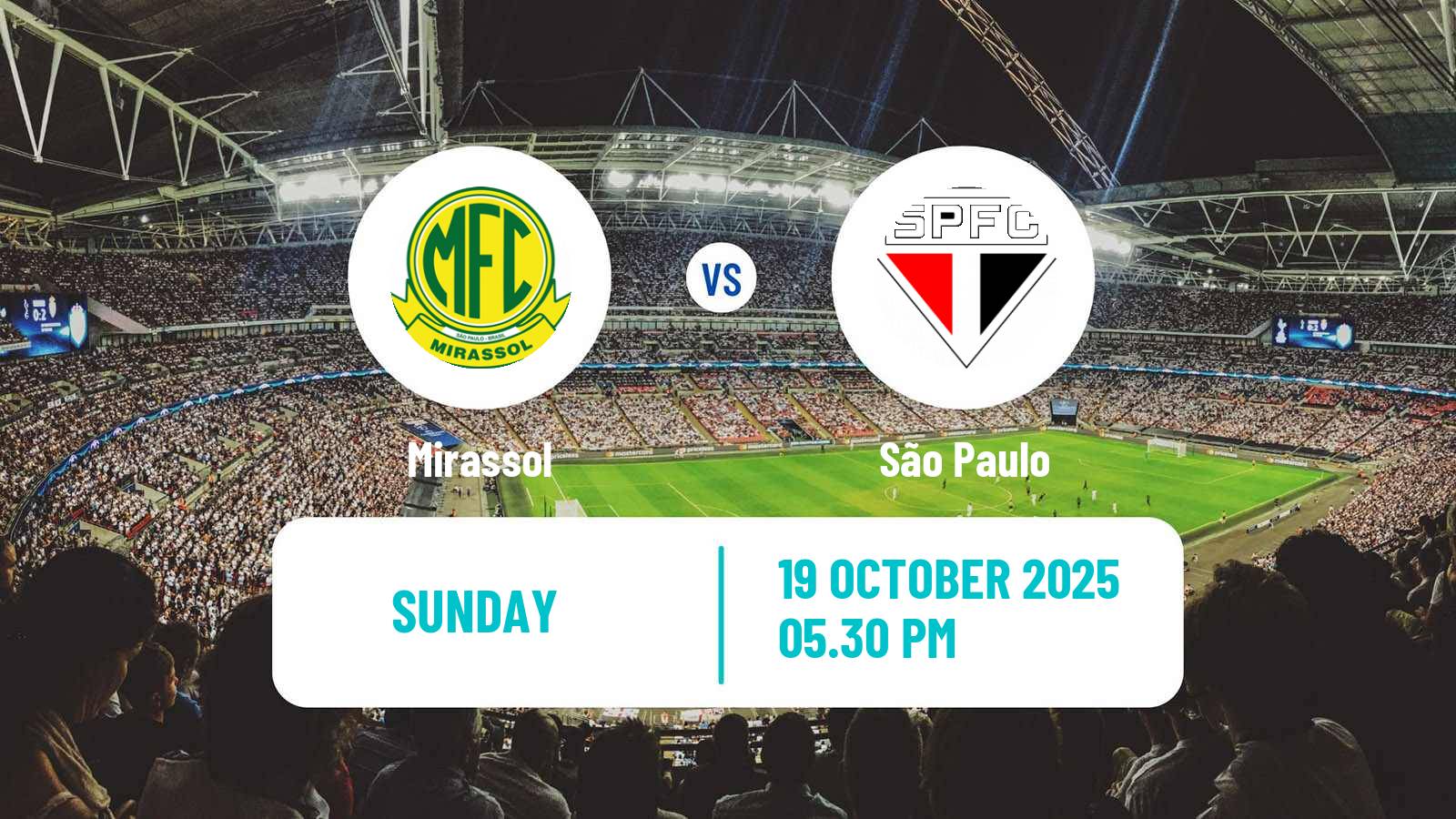 Soccer Brazilian Serie A Mirassol - São Paulo