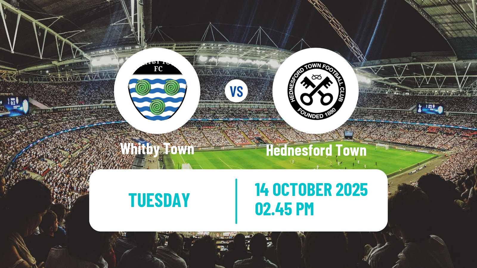 Soccer English NPL Premier Division Whitby Town - Hednesford Town