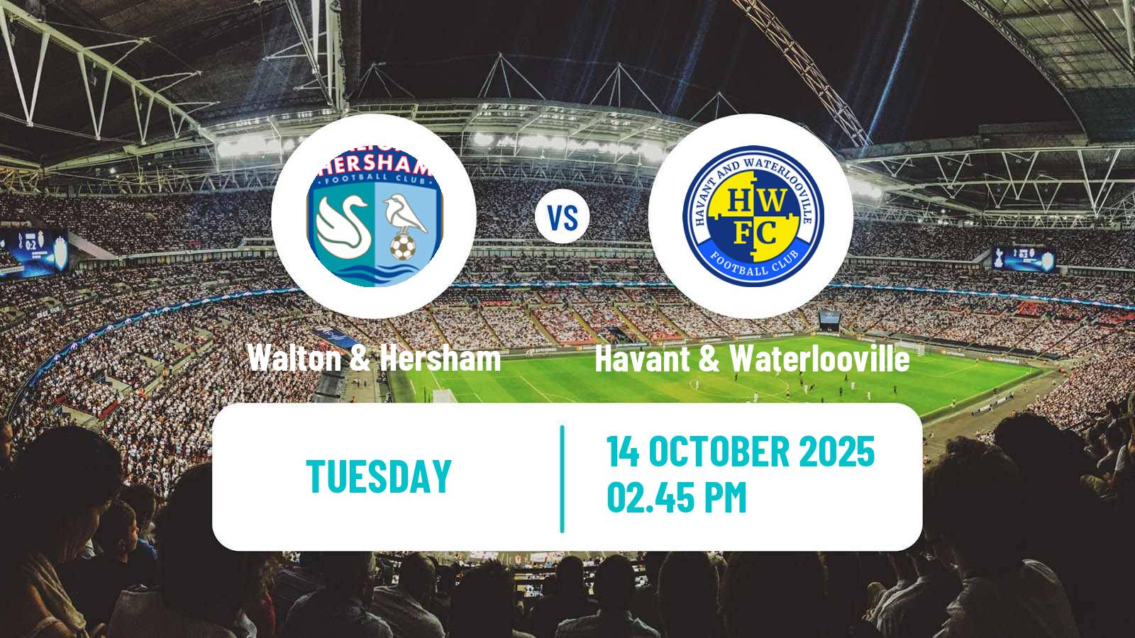 Soccer English Southern League South Division Walton & Hersham - Havant & Waterlooville