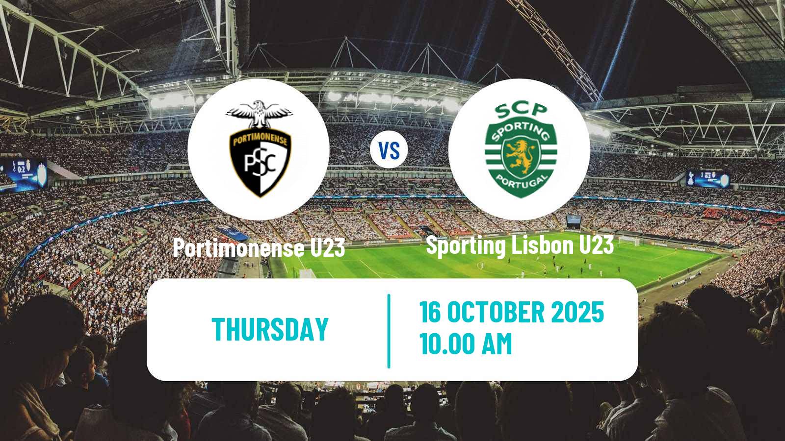 Soccer Portuguese Liga Revelacao U23 Portimonense U23 - Sporting Lisbon U23