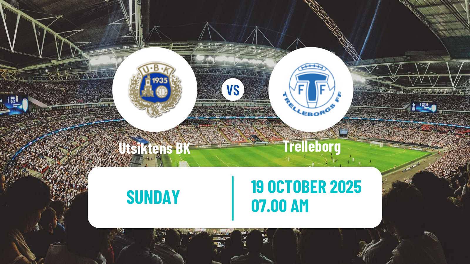 Soccer Swedish Superettan Utsikten - Trelleborg