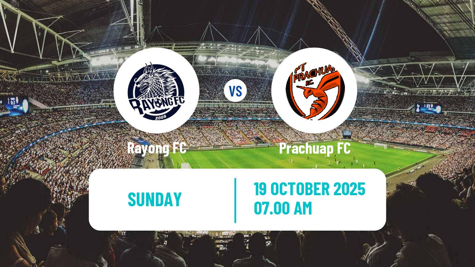 Soccer Thai League 1 Rayong FC - Prachuap