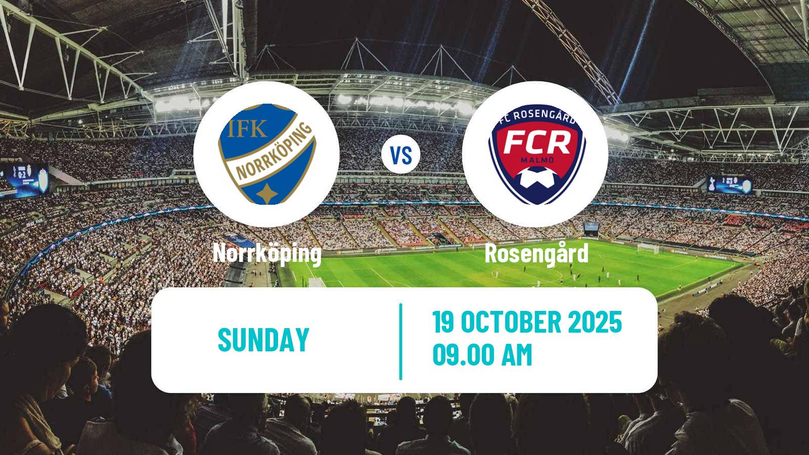 Soccer Swedish Allsvenskan Women Norrköping - Rosengård