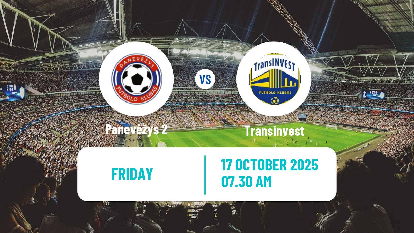 Soccer Lithuanian Division 2 Panevėžys 2 - Transinvest