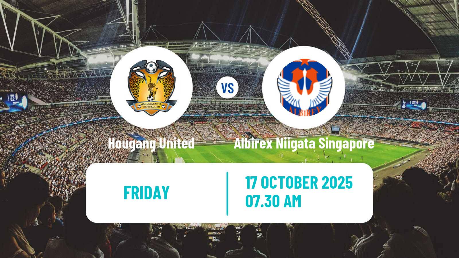 Soccer Singapore Premier League Hougang United - Albirex Niigata Singapore