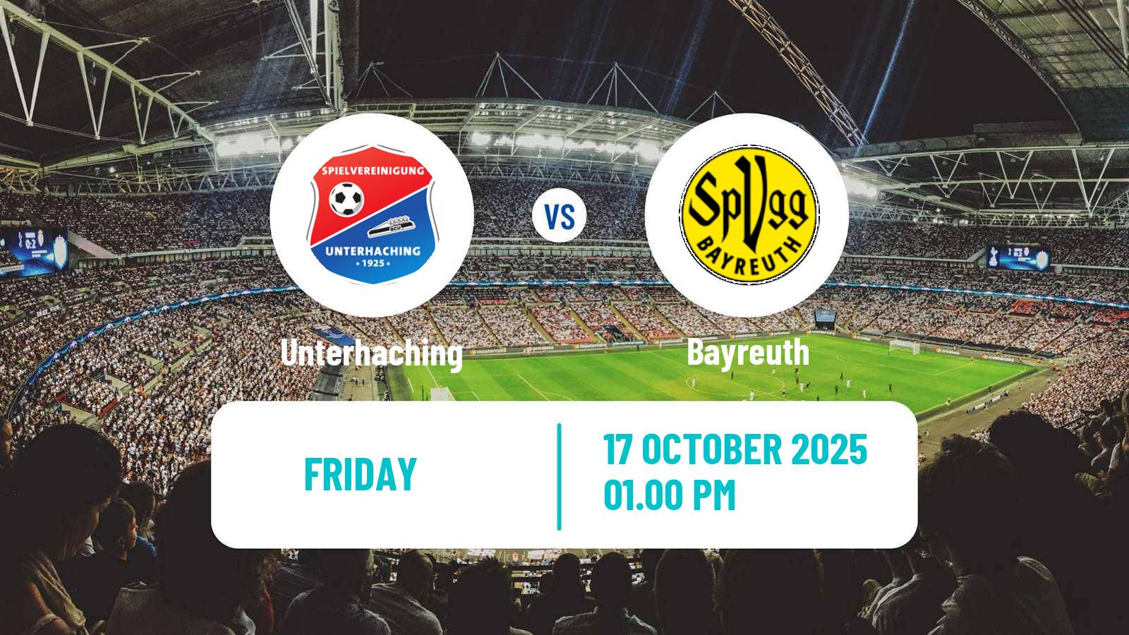 Soccer German Regionalliga Bayern Unterhaching - Bayreuth
