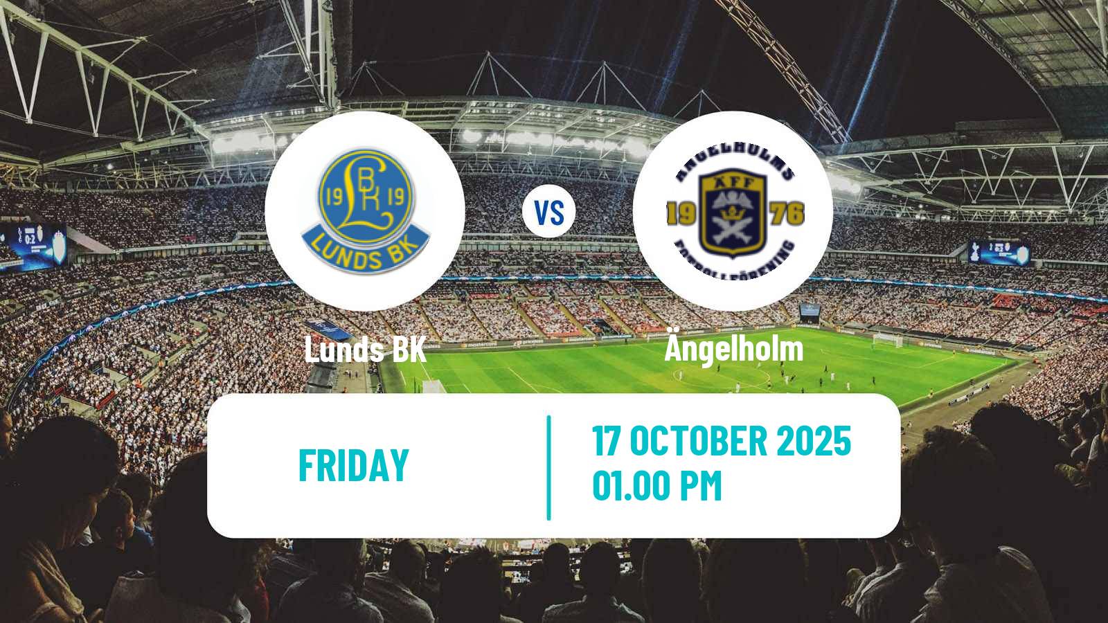 Soccer Swedish Division 1 Södra Lunds - Ängelholm