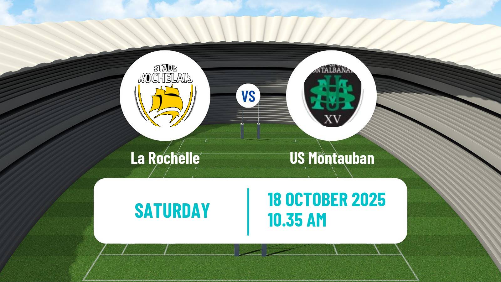 Rugby union French Top 14 La Rochelle - Montauban